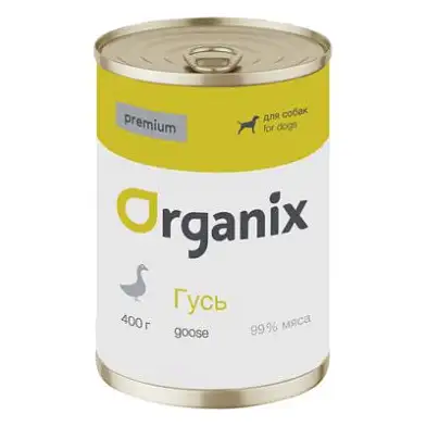 Organix премиум консервы для собак, с гусем